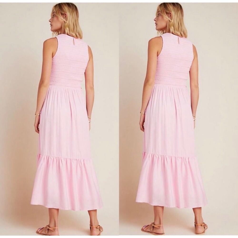 Anthro DOLAN Marisa Smocked-Bodice Midi Dress Sz XS, $248 MSRP - Picture 4 of 5
